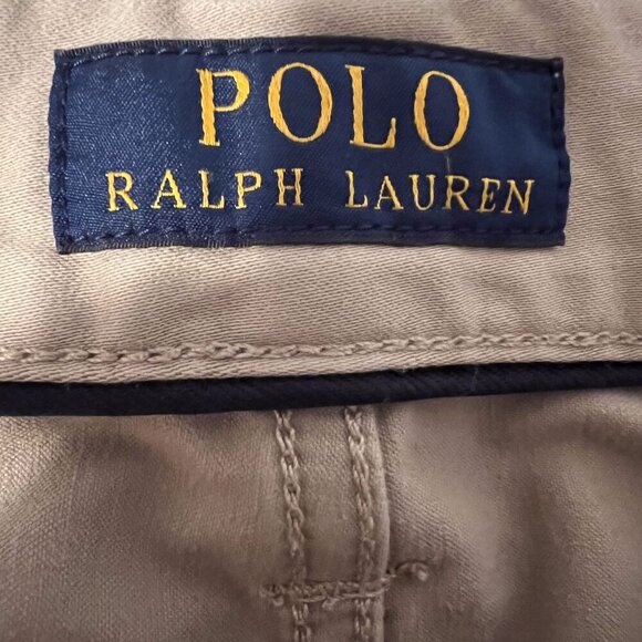 Polo Ralph Lauren Pants 32x32 Tan Khaki Varick Slim Straight Stretch Chino - Picture 7 of 15